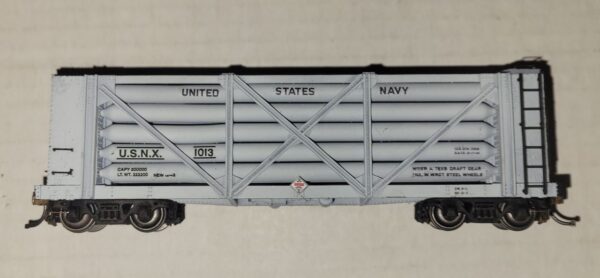 Built HO United States Navy Helium Car Brake Side View