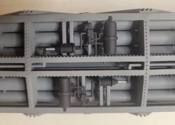 Built O Scale United States Navy Helium Car Dual Brake Systems